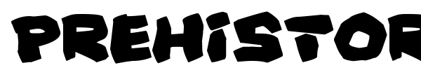 Prehistoric Caveman font preview